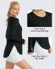 Women's UPF 50+ UV Shirt Long Sleeve Outdoor Fitness Hiking Top Quick Dry Lightweight